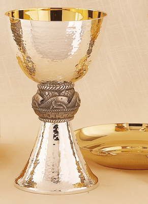 Silver Chalice With Bowl Paten